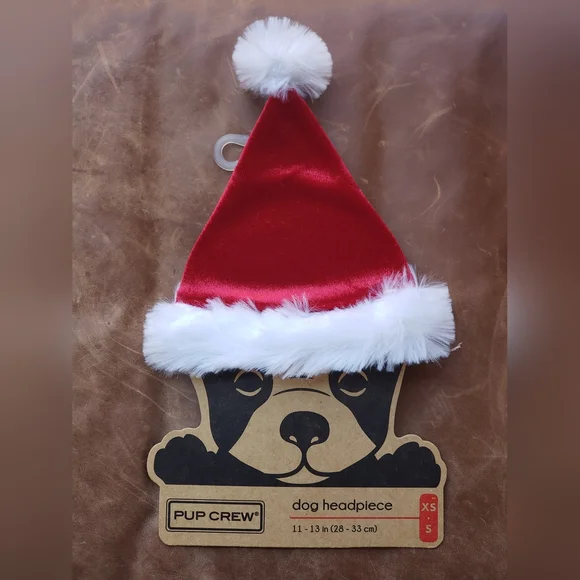 Dog Santa hat red and white Size XS - Picture 1 of 2